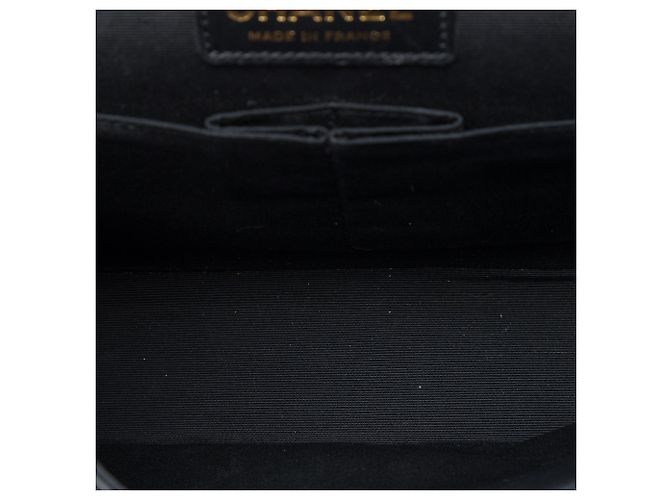 Chanel Gold Medium Classic Bicolor Caviar and Iridescent Calfskin Double Flap D'oro - vista 4