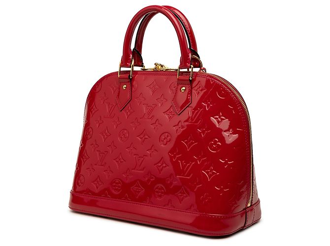 Louis Vuitton Red Monogram Vernis Alma PM Rosso - vista 2