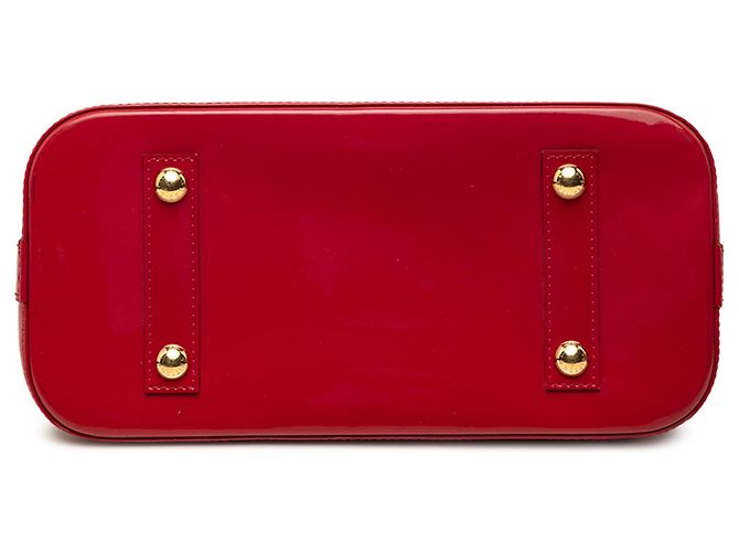 Louis Vuitton Red Monogram Vernis Alma PM Rosso - vista 3