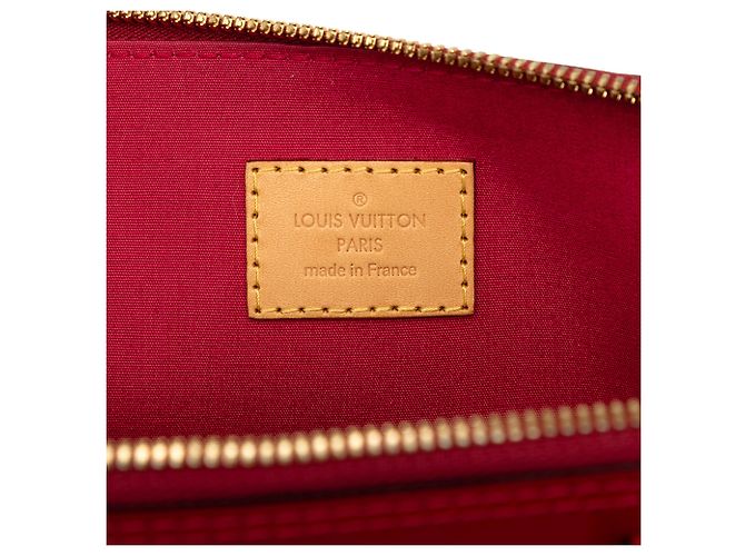 Louis Vuitton Red Monogram Vernis Alma PM Rosso - vista 5