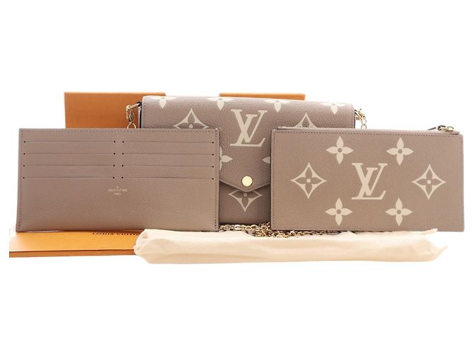 Louis Vuitton Beige Bicolor Monogram Empreinte Pochette Felicie - vista 15
