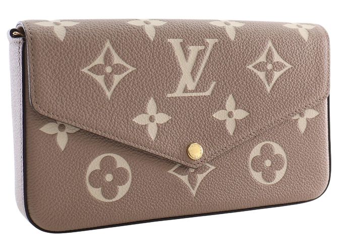 Louis Vuitton Beige Bicolor Monogram Empreinte Pochette Felicie - vista 3