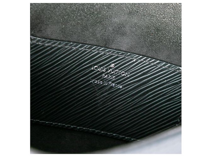 Louis Vuitton Black Epi Tricolor Embroidered Twist MM Negro - vista 5