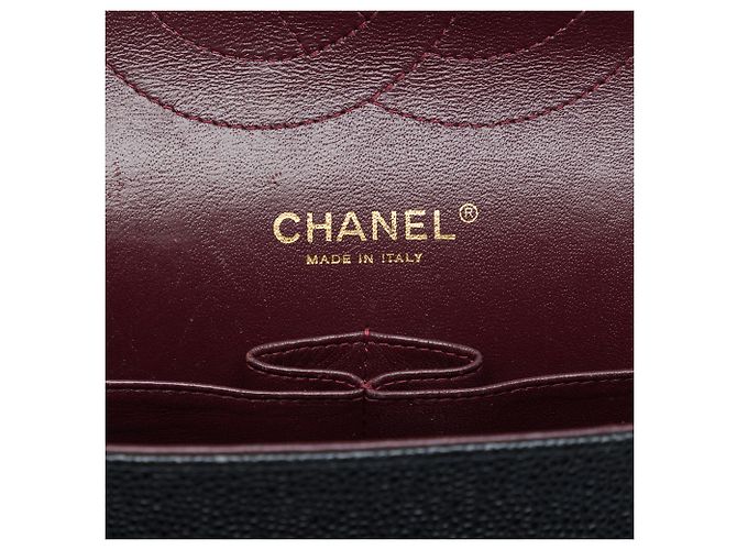Chanel Black Jumbo Classic Caviar Double Flap Nero - vista 5