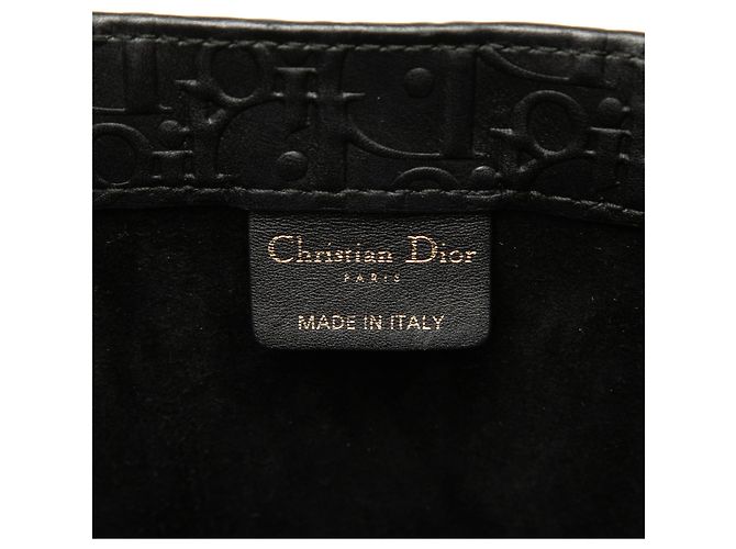 Borsa Book Tote Dior in pelle goffrata Oblique nera, dimensione Medium Nero - vista 5