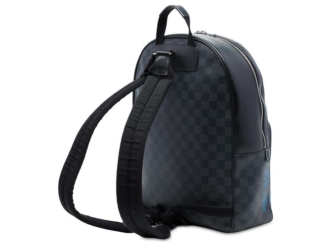 Louis Vuitton Black Limited Edition Damier Graphite Rope Josh Nero - vista 2