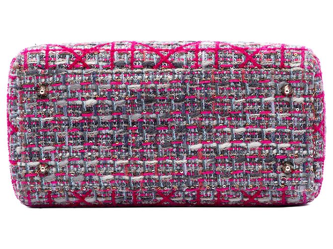 Dior Pink Medium Tweed Macrocannage Lady Dior Rosa - vista 3
