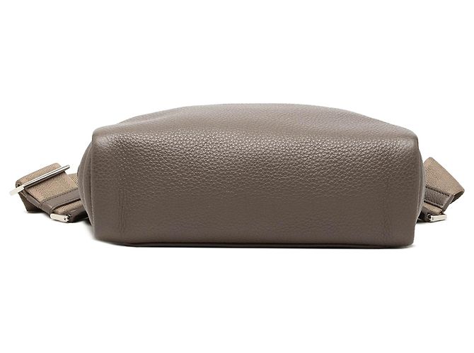 Borsa cintura con zip Prada in Vitello Daino marrone Taupe - vista 3