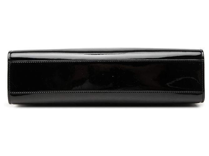 Borsa a tracolla Manhattan Medium in vernice nera Saint Laurent Nero - vista 3