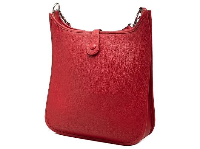 Hermès Red Clemence Evelyne I PM Rosso - vista 2