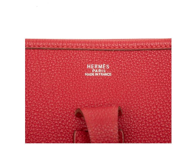 Hermès Red Clemence Evelyne I PM Rosso - vista 5