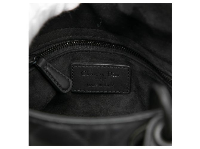 Dior Black Small Ultra Matte Calfskin Cannage My ABCDior Lady Dior Nero - vista 5