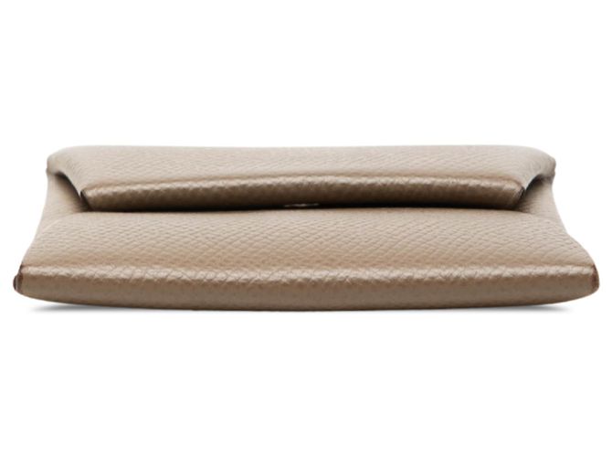 Monedero Hermès Bastia en cuero Epsom marrón Castaño Gris pardo - vista 3