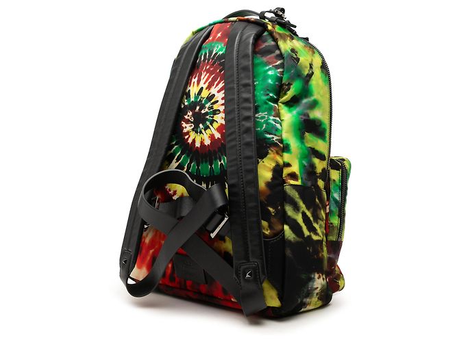 Zaino Valentino Multi Medium Multicolore in nylon con stampa Tie Dye e Rockstud - vista 2