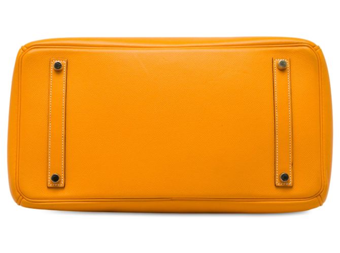 Hermès Yellow Epsom Candy Birkin Retourne 35 Giallo Senape - vista 3