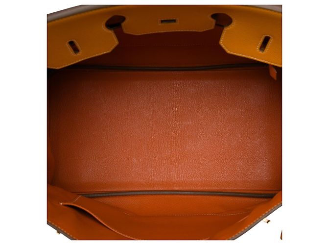 Hermès Yellow Epsom Candy Birkin Retourne 35 Giallo Senape - vista 4