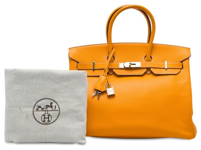 Hermès Yellow Epsom Candy Birkin Retourne 35 Giallo Senape - vista 6