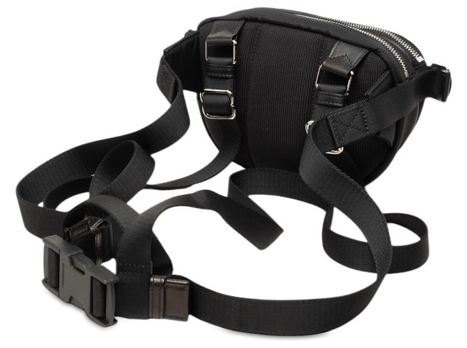 Borsa a cintura logo Cannon Burberry in nylon Econyl nero - vista 2