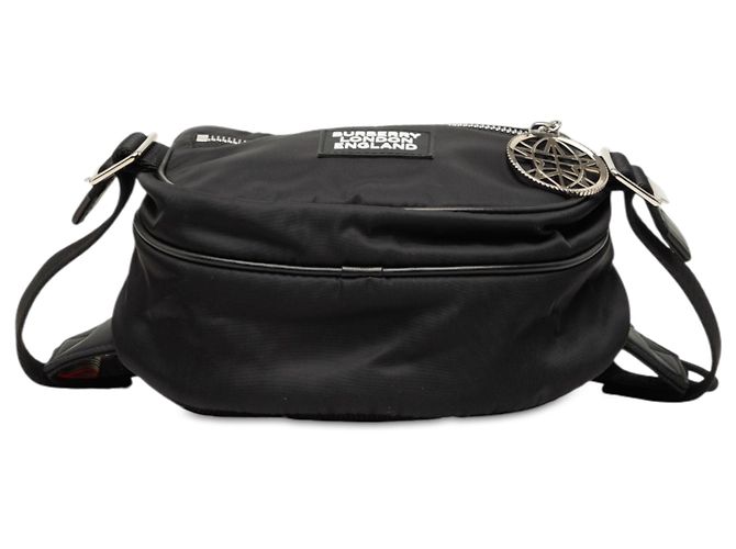 Borsa a cintura logo Cannon Burberry in nylon Econyl nero - vista 3