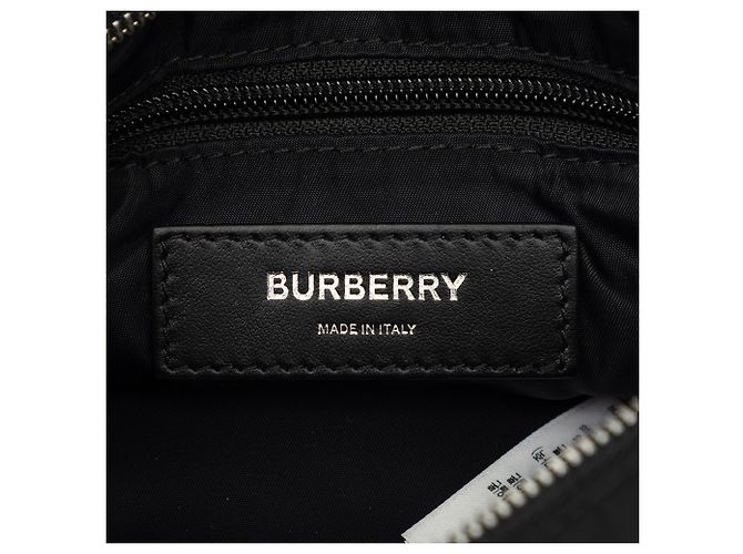 Borsa a cintura logo Cannon Burberry in nylon Econyl nero - vista 5