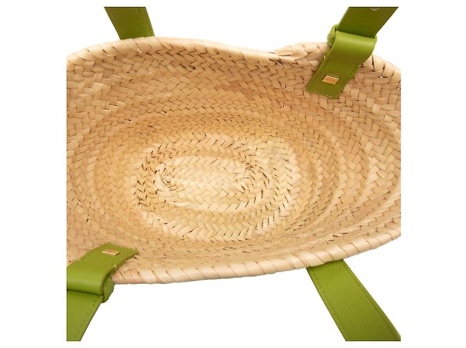LOEWE Beige Small Raffia Anagram Basket Bag - Ansicht 4