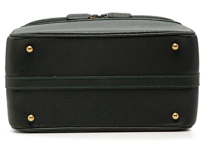 Bamboo Borsa Vanity Gucci in vitello verde con bambù Verde scuro - vista 3