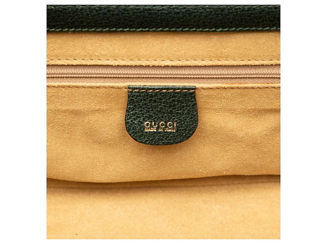 Bamboo Borsa Vanity Gucci in vitello verde con bambù Verde scuro - vista 5