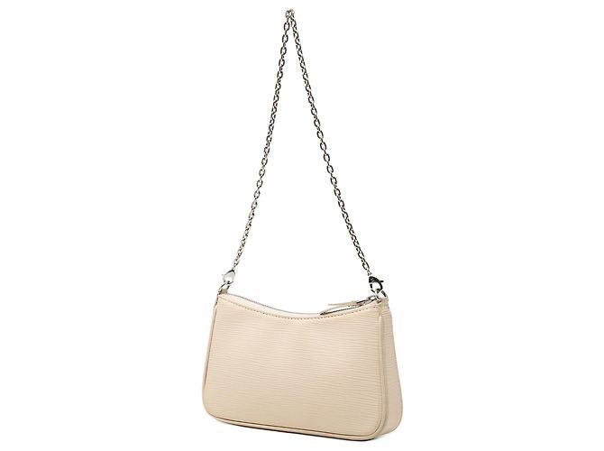 Louis Vuitton White Epi Easy Pouch On Strap Bianco - vista 2