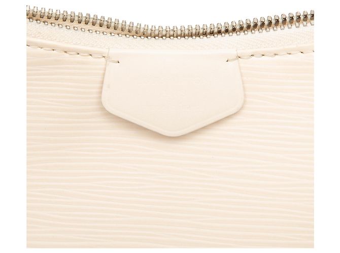 Louis Vuitton White Epi Easy Pouch On Strap Bianco - vista 5