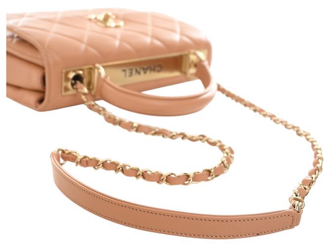 Chanel Beige Small Quilted Lambskin Trendy CC Top Handle Flap - Ansicht 12