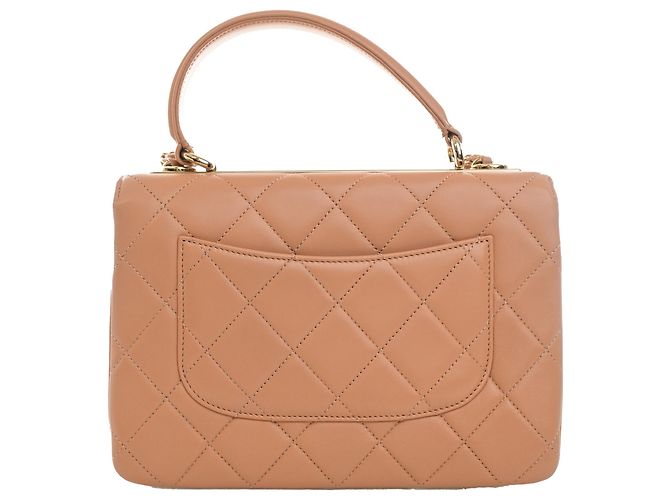 Chanel Beige Small Quilted Lambskin Trendy CC Top Handle Flap - Ansicht 2