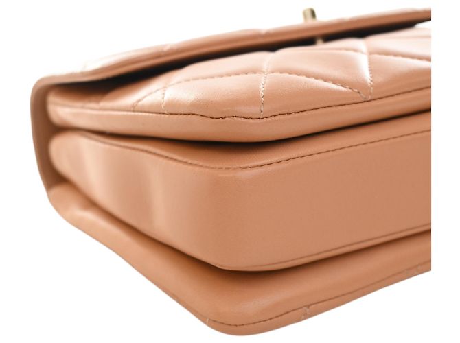 Chanel Beige Small Quilted Lambskin Trendy CC Top Handle Flap - Ansicht 9