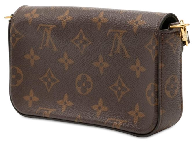 Louis Vuitton Brown Monogram Felicie Strap And Go Marrone - vista 2