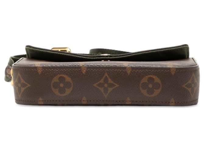 Louis Vuitton Brown Monogram Felicie Strap And Go Marrone - vista 3
