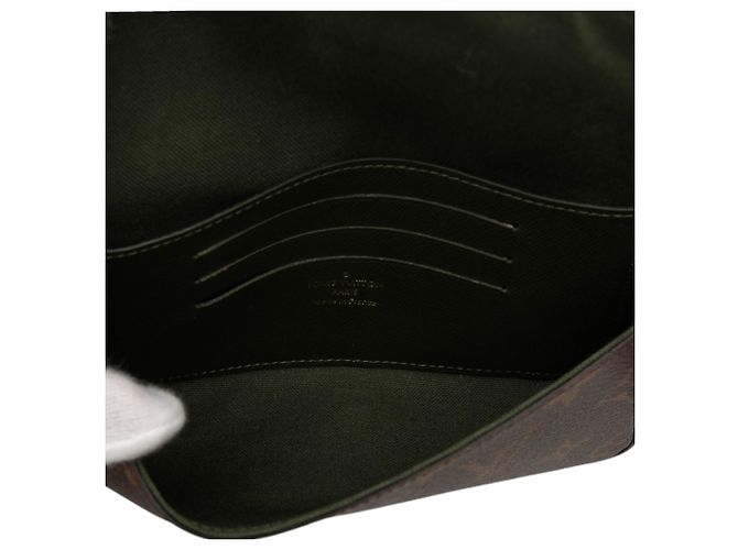 Louis Vuitton Brown Monogram Felicie Strap And Go Marrone - vista 4