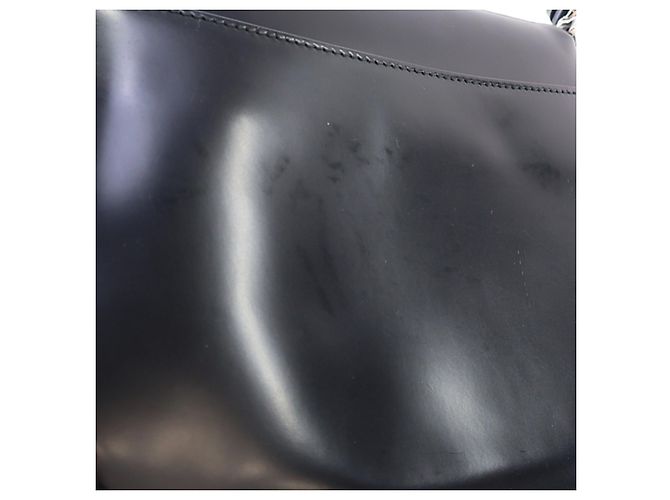 Borsa a spalla con patta Cleo in pelle Spazzolato nera Prada Nero - vista 10