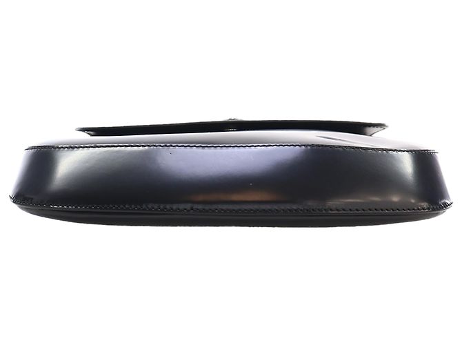 Borsa a spalla con patta Cleo in pelle Spazzolato nera Prada Nero - vista 5