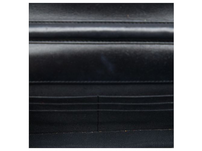 Wallet On Chain Chanel Cartera con cadena Reissue 2.55 de piel de becerro acolchada negra Negro - vista 4