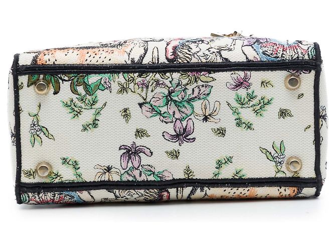 Dior White Medium Embroidered Canvas D Constellation Lady D Lite Bianco - vista 3