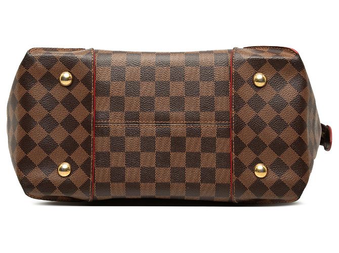 Louis Vuitton Brown Damier Ebene Caissa MM Marrone - vista 3