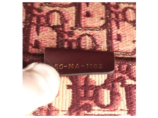 Dior Book Tote groß, rot, aus bestickter Oblique Canvas Bordeaux - Ansicht 7