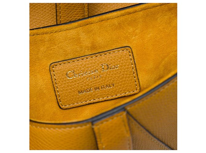 Mini Bolsa Saddle Dior em pele de vitelo granulada castanha Marrom Castanho claro - vista 5