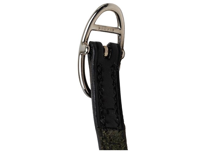 Bracciale Wrap Triple Tour Hermès in pelle Box Calf nera Nero - vista 6