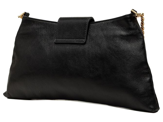 Céline Borsa a tracolla Celine Triomphe Wiltern in pelle di vitello nera Nero - vista 2