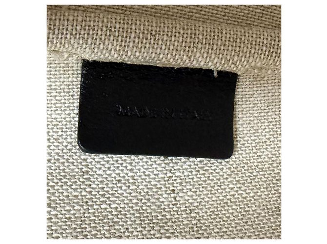 Céline Borsa secchiello Celine Small Triomphe in tela ricamata marrone Beige - vista 7
