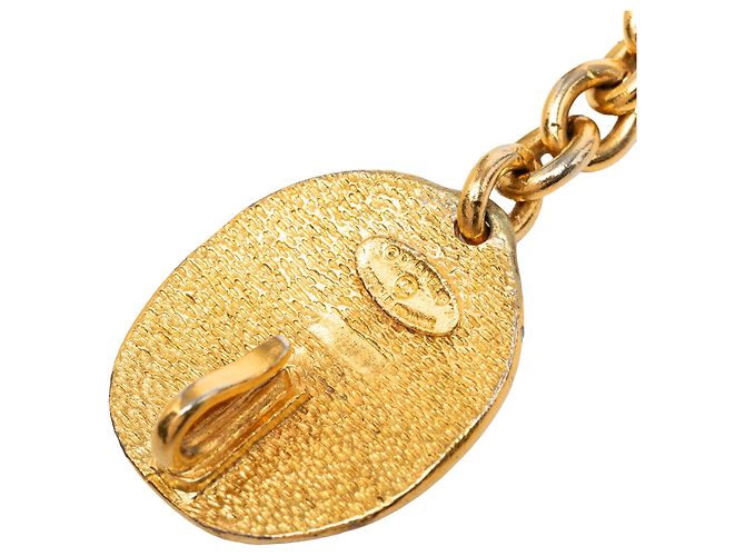 Cinturón de cadena Chanel Gold CC con medallón chapado en oro Dorado - vista 3