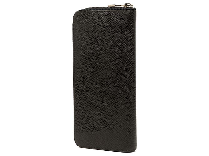 Cartera larga Louis Vuitton Black Taiga Zippy Vertical Negro - vista 2