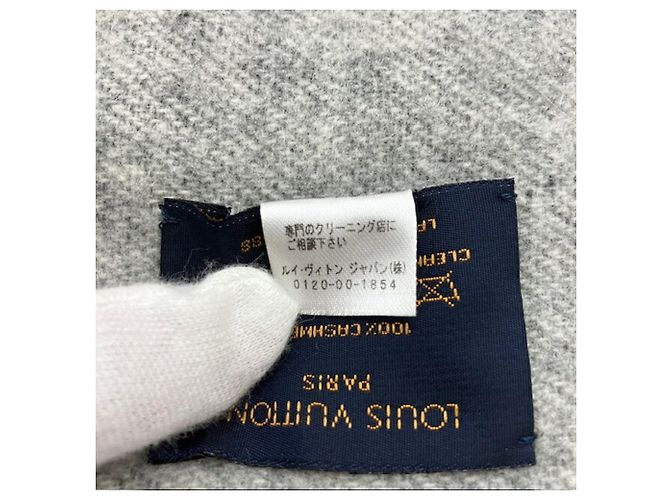 Sciarpa in cashmere borchiata Reykjavik Louis Vuitton Marrone Nero - vista 6