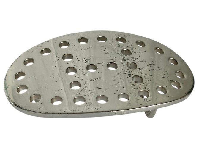 Hermès Hermes Evelyne Oval Buckle Wendelgürtel aus Leder Braun Schwarz - Ansicht 7