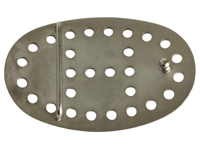 Hermès Hermes Evelyne Oval Buckle Wendelgürtel aus Leder Braun Schwarz - Ansicht 8